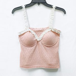 Women's summer cup knitted vest
