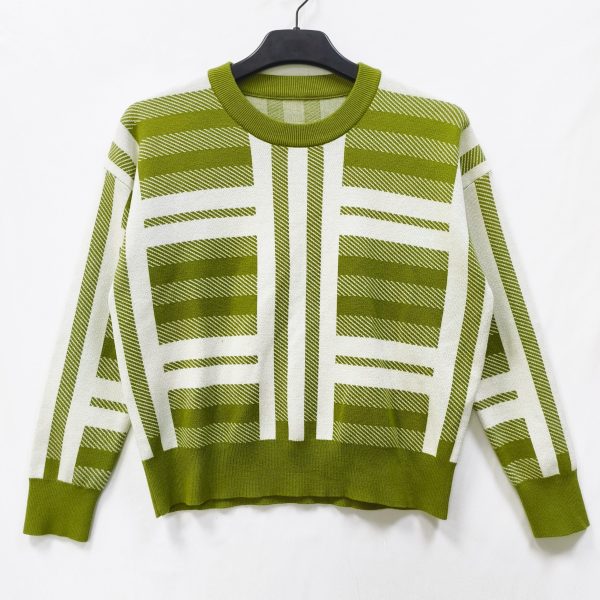 Women's striped pullover sweater