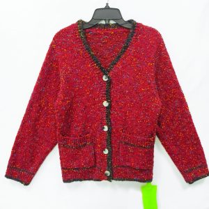 Men's thick needle knitted cardigan