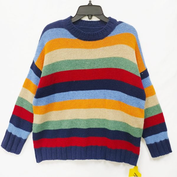 Men's colorful striped sweater