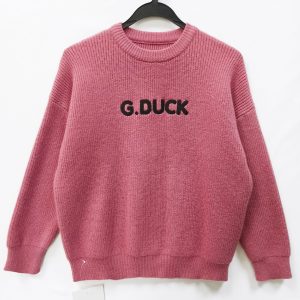 Girls' embroidered logo sweater