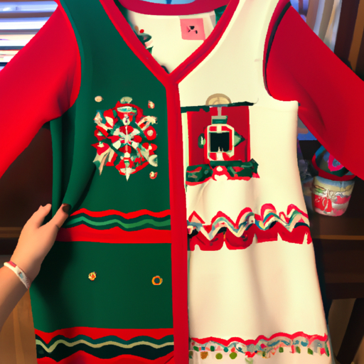 ladies customize christmas sweater dress