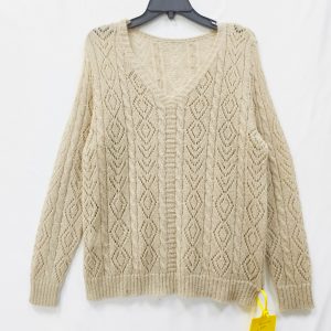 womens vneck sweater 100natural cashmere