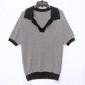 Lapel knitted short sleeves, sweater factory