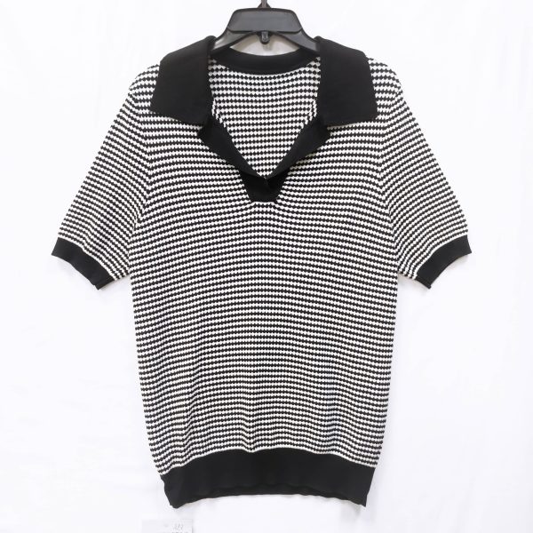 Lapel knitted short sleeves, sweater factory