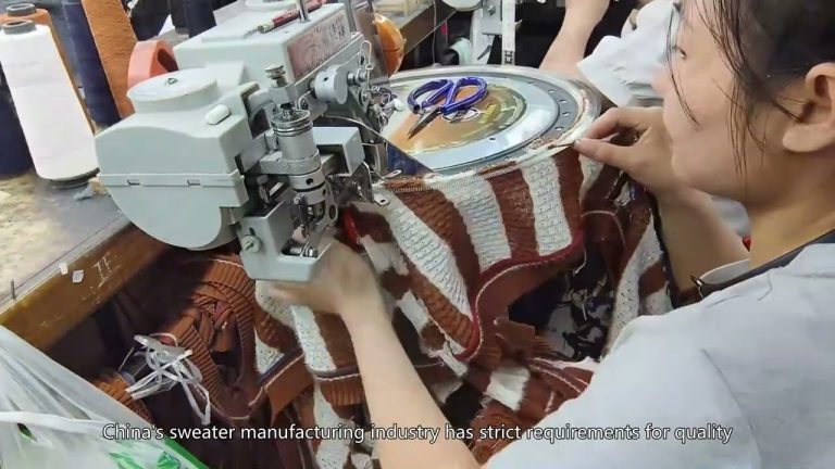 Tröjtillverkning, stickad fabrik, tröja i Kina